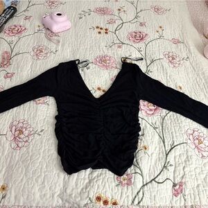 Black Long Sleeve Top